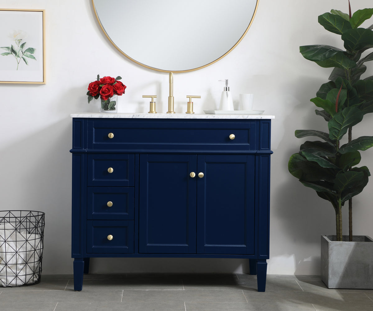 Elegant Lighting - VF12540BL - Single Bathroom Vanity - Park Avenue - Blue