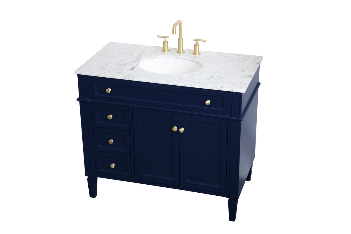 Elegant Lighting - VF12540BL - Single Bathroom Vanity - Park Avenue - blue
