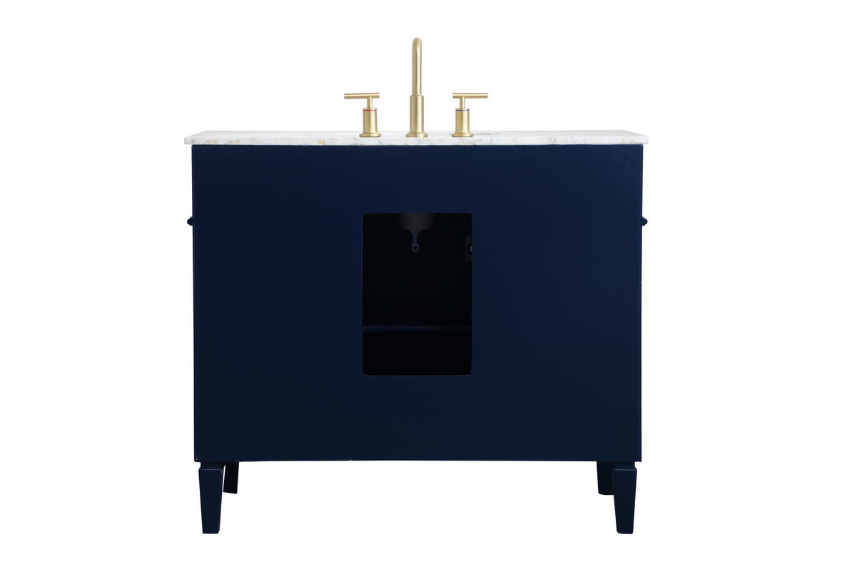 Elegant Lighting - VF12540BL - Single Bathroom Vanity - Park Avenue - blue