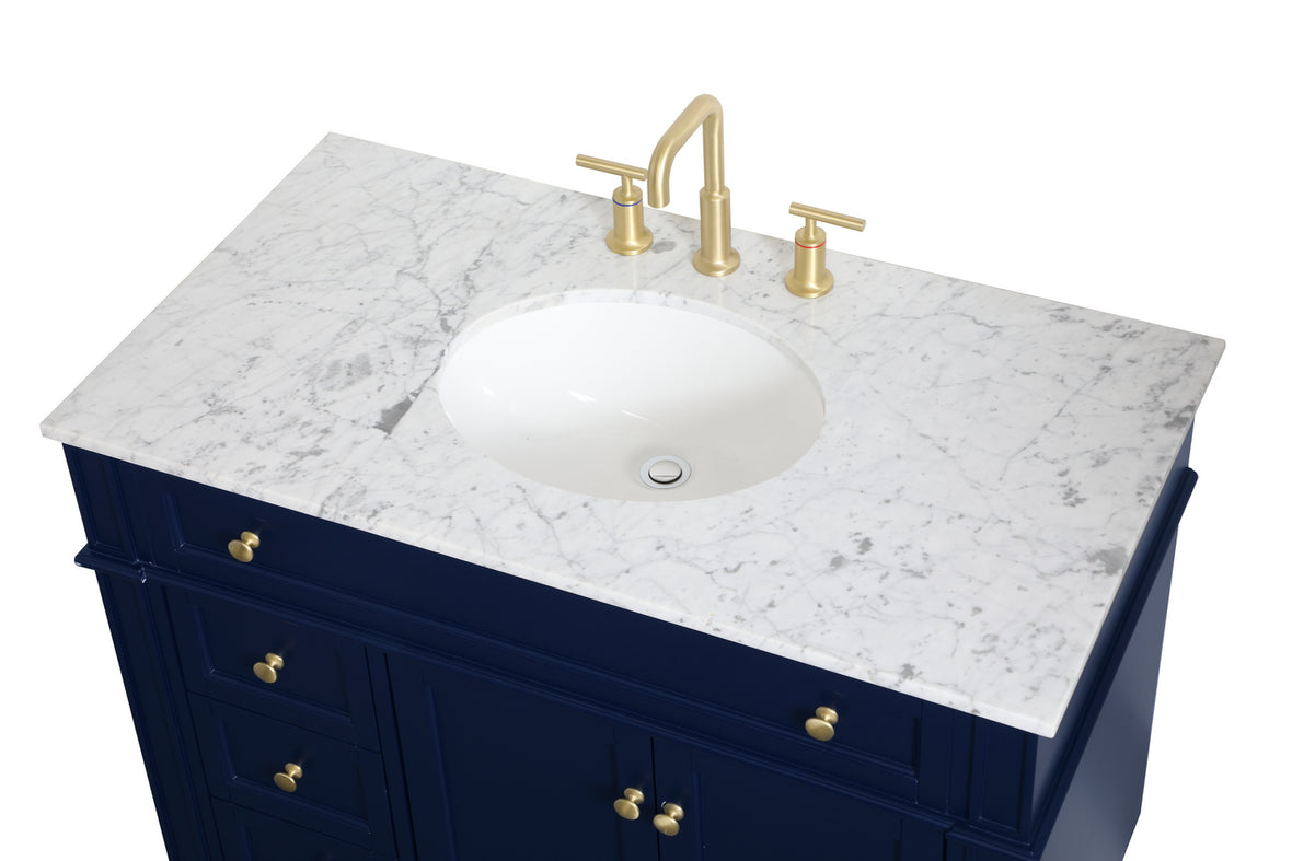 Elegant Lighting - VF12540BL - Single Bathroom Vanity - Park Avenue - blue