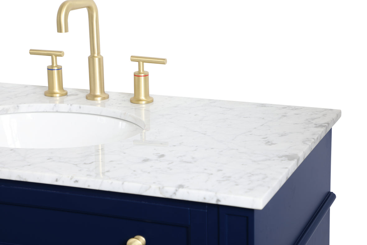 Elegant Lighting - VF12540BL - Single Bathroom Vanity - Park Avenue - blue