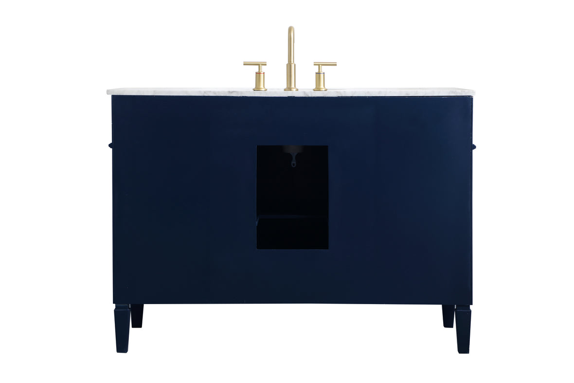 Elegant Lighting - VF12548BL - Single Bathroom Vanity - Park Avenue - blue