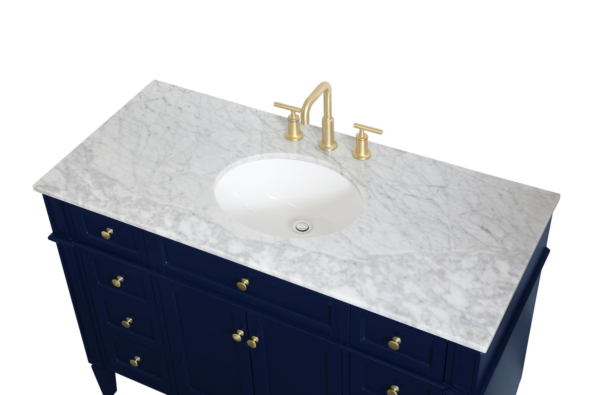 Elegant Lighting - VF12548BL - Single Bathroom Vanity - Park Avenue - blue