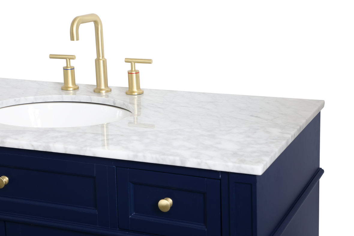 Elegant Lighting - VF12548BL - Single Bathroom Vanity - Park Avenue - blue