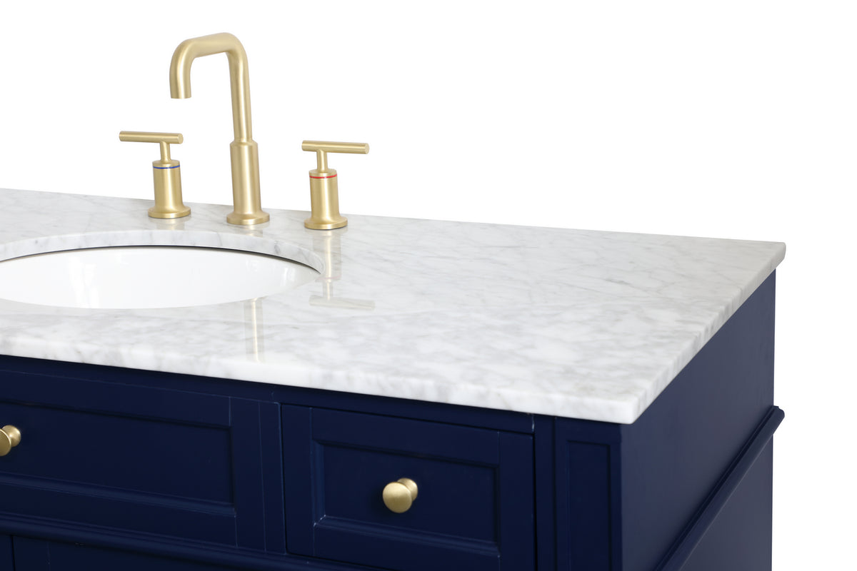 Elegant Lighting - VF12548BL - Single Bathroom Vanity - Park Avenue - Blue