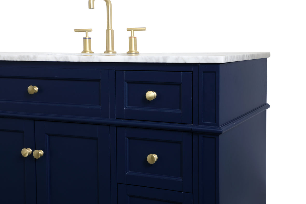 Elegant Lighting - VF12548BL - Single Bathroom Vanity - Park Avenue - blue