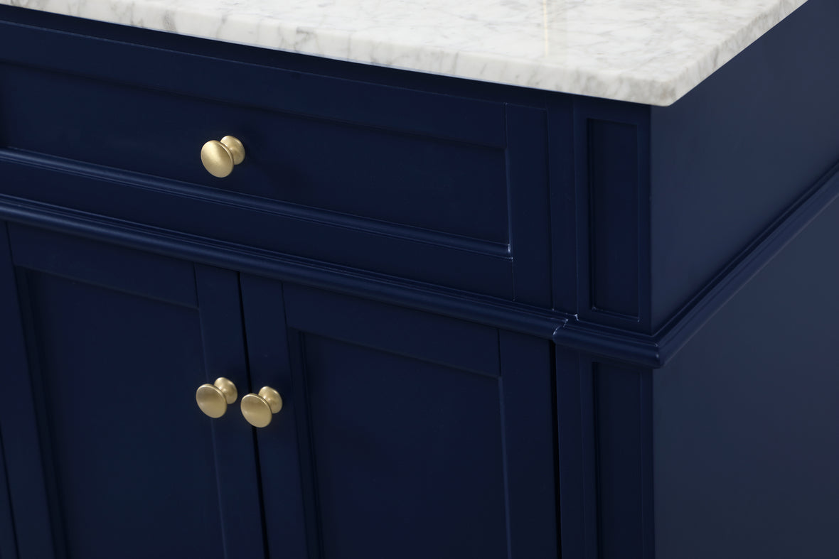 Elegant Lighting - VF12560DBL - Double Bathroom Vanity - Park Avenue - blue