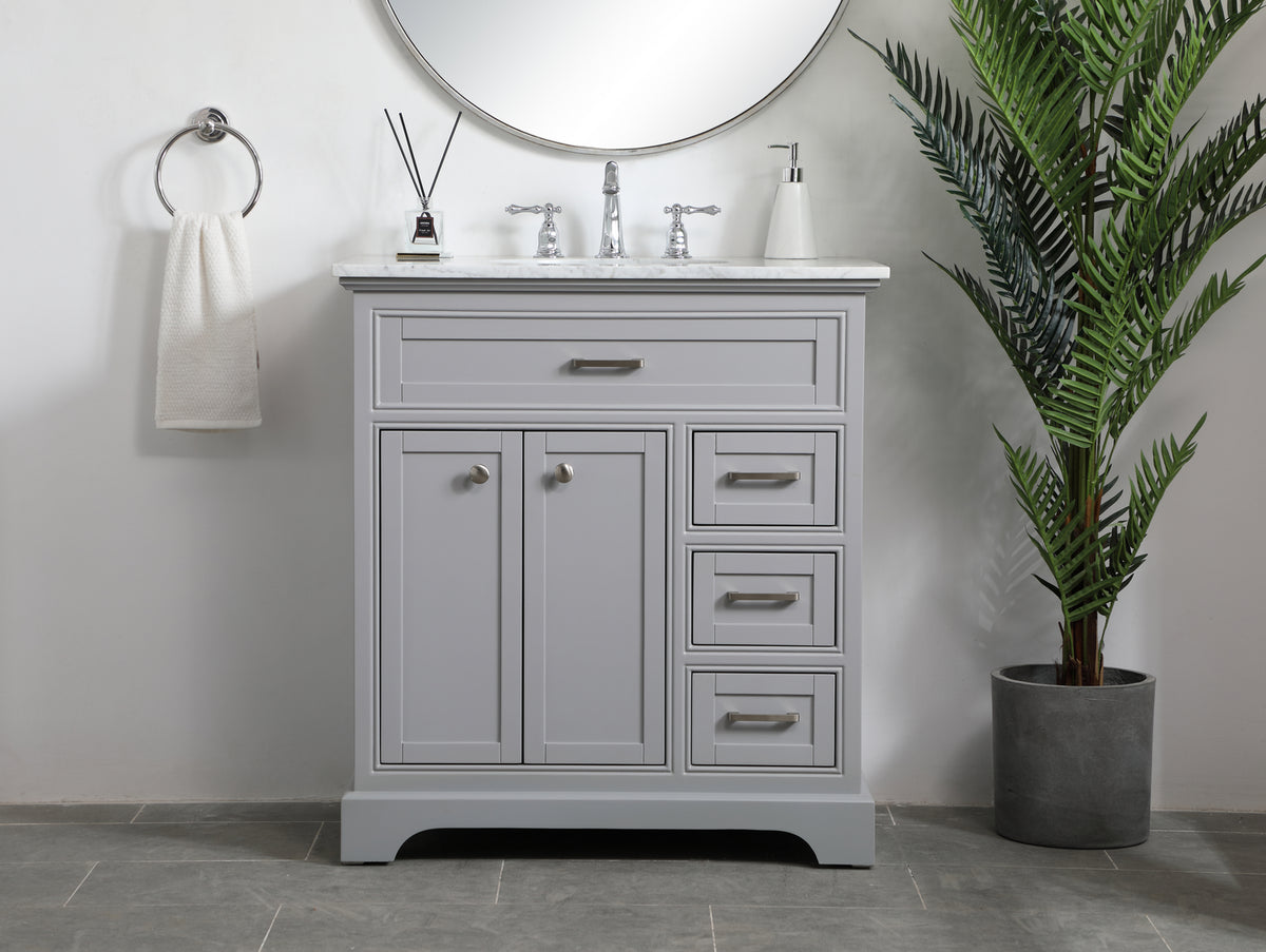 Elegant Lighting - VF15032GR - Single Bathroom Vanity - Americana - Grey