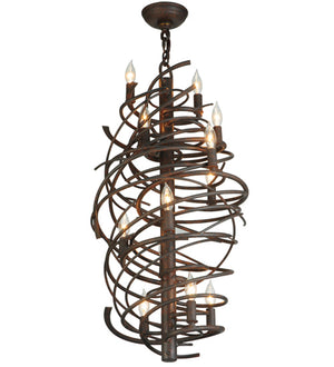 Meyda Tiffany - 117938 - 13 Light Chandelier - Cyclone - Cajun Spice