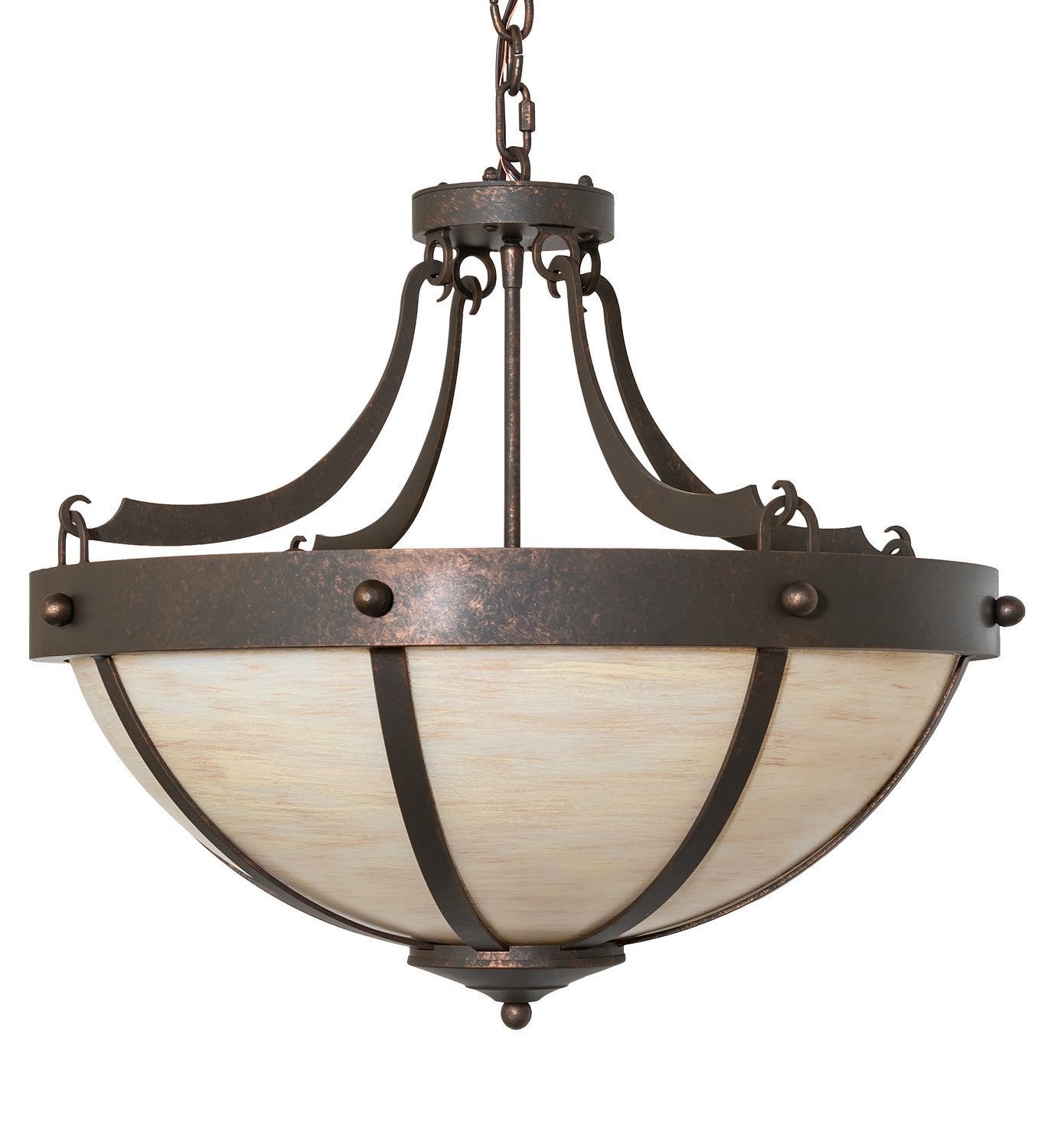 Meyda Tiffany - 134208 - Three Light Pendant - Isadore - Gilded Tobacco