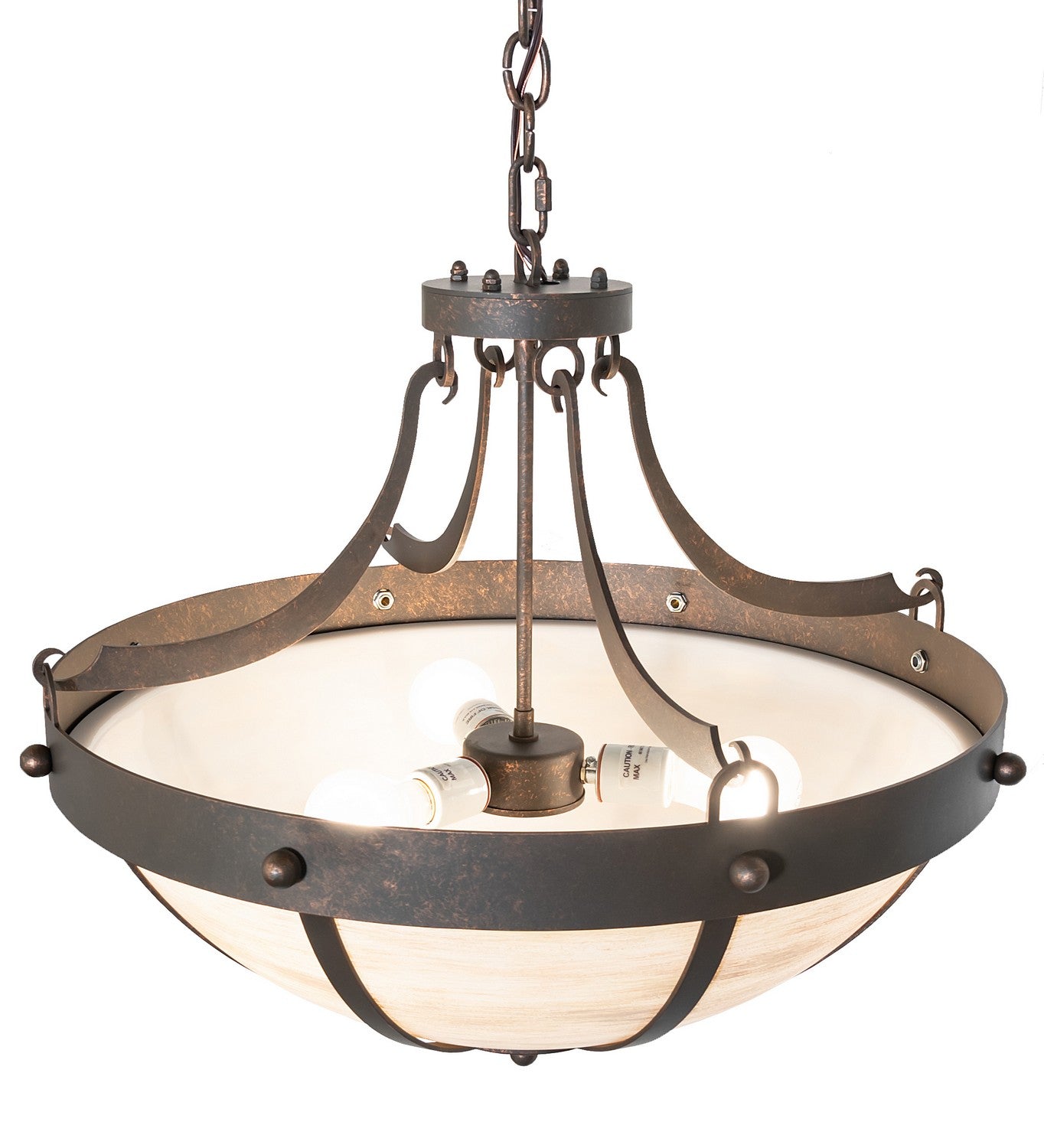 Meyda Tiffany - 134208 - Three Light Pendant - Isadore - Gilded Tobacco