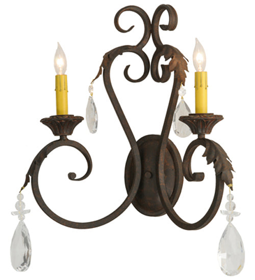 Meyda Tiffany - 149381 - Two Light Wall Sconce - Josephine - Cajun Spice