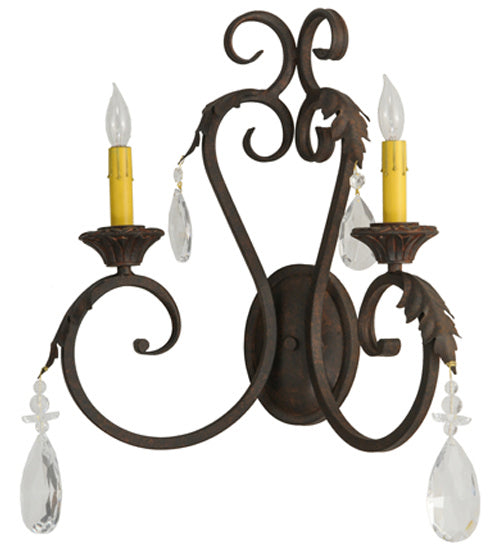 Meyda Tiffany - 149381 - Two Light Wall Sconce - Josephine - Cajun Spice