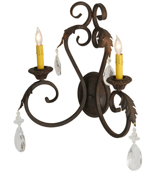 Meyda Tiffany - 149381 - Two Light Wall Sconce - Josephine - Cajun Spice