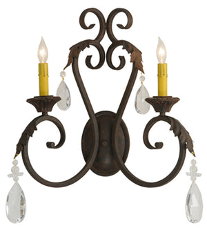 Meyda Tiffany - 149381 - Two Light Wall Sconce - Josephine - Cajun Spice