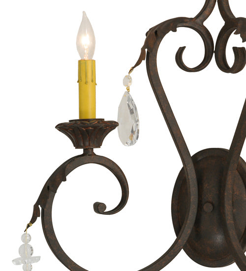 Meyda Tiffany - 149381 - Two Light Wall Sconce - Josephine - Cajun Spice