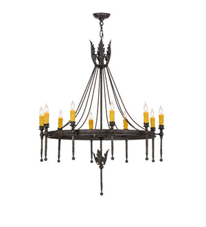 Meyda Tiffany - 160821 - Ten Light Chandelier - Amaury - Coffee Bean