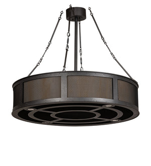 Meyda Tiffany - 212497 - 16 Light Pendant - Telluride Magic - Solar Black And Natural Iron