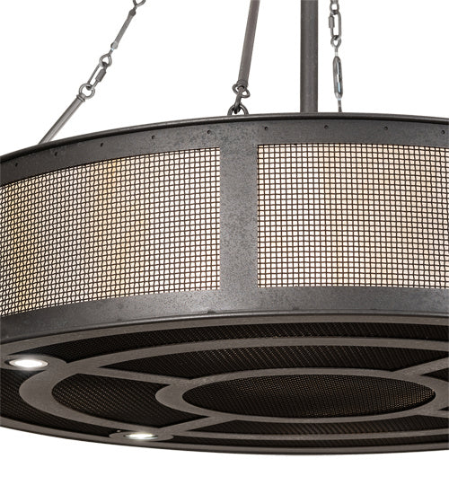 Meyda Tiffany - 212497 - 16 Light Pendant - Telluride Magic - Solar Black And Natural Iron