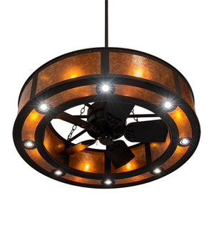 Meyda Tiffany - 212874 - 24 Light Chandel-Air - Smythe Craftsman - Dark Roast