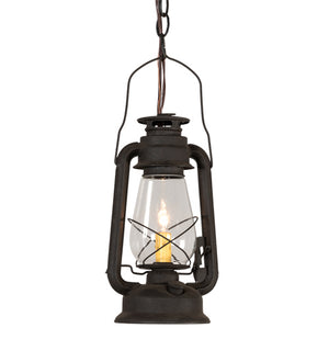 Meyda Tiffany - 212895 - Two Light Mini Pendant - Miners Lantern - Dark Roast