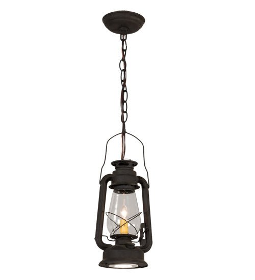 Meyda Tiffany - 212895 - Two Light Mini Pendant - Miners Lantern - Dark Roast