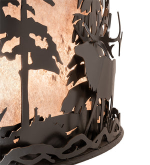 Meyda Tiffany - 217006 - 11 Light Chandel-Air - Elk At Dusk - Timeless Bronze