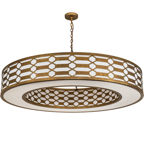 Meyda Tiffany - 217249 - 16 Light Pendant - Watermere - Burnished Gold Leaf