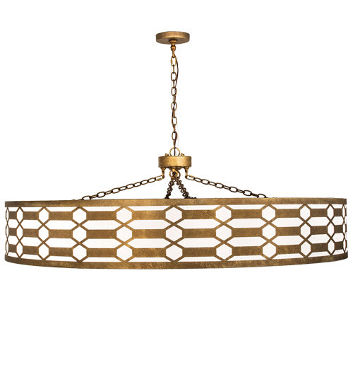 Meyda Tiffany - 217249 - 16 Light Pendant - Watermere - Burnished Gold Leaf