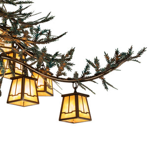 Meyda Tiffany - 218222 - 15 Light Chandelier - Pine Branch - Antique Copper And Green Pine Needles