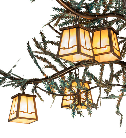 Meyda Tiffany - 218222 - 15 Light Chandelier - Pine Branch - Antique Copper And Green Pine Needles