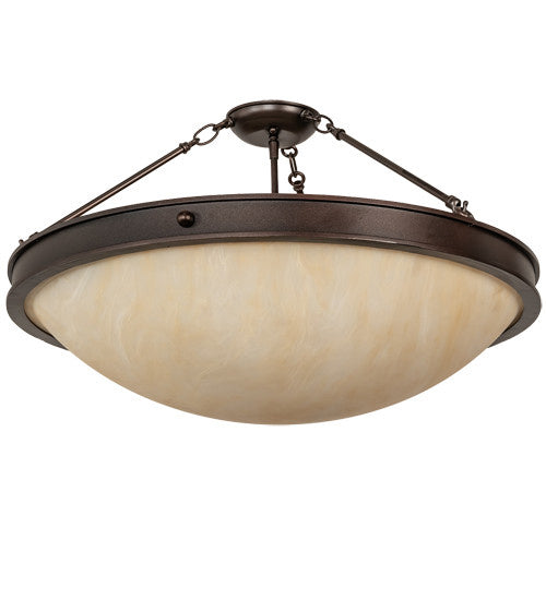 2nd Avenue - 87710.27.PL.MOD - Four Light Semi-Flushmount - Dionne - Mahogany Bronze