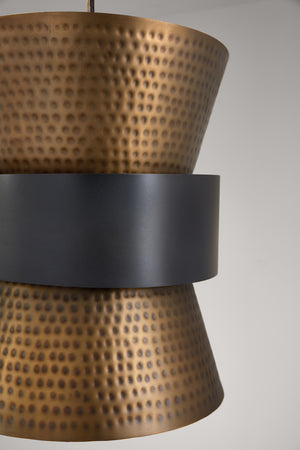 Capital Lighting - 330416PZ - One Light Pendant - Loren - Patinaed Brass and Dark Zinc