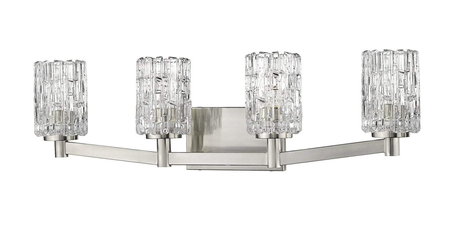 Z-Lite - 1931-4V-BN - Four Light Vanity - Aubrey - Brushed Nickel