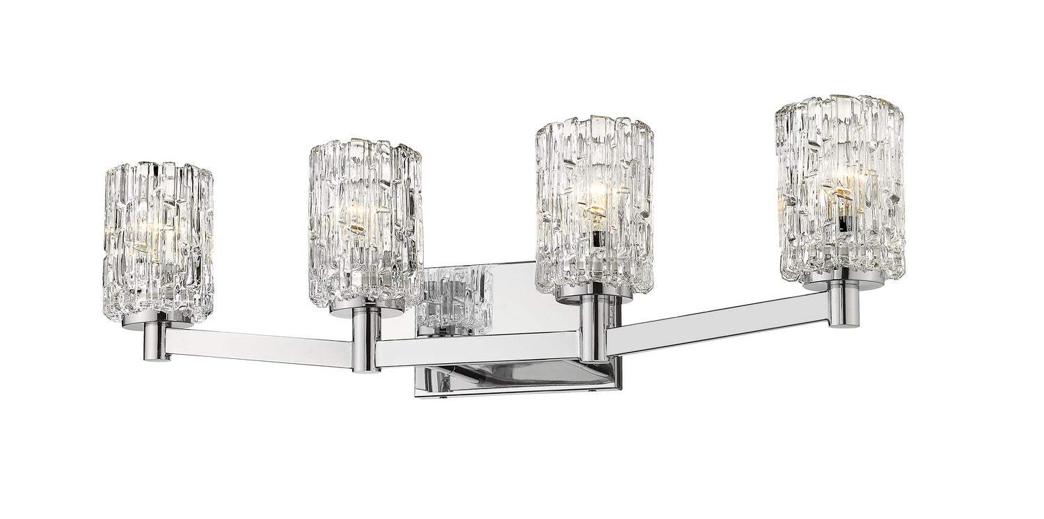 Z-Lite - 1931-4V-CH - Four Light Vanity - Aubrey - Chrome