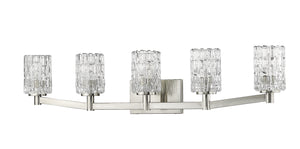 Z-Lite - 1931-5V-BN - Five Light Vanity - Aubrey - Brushed Nickel