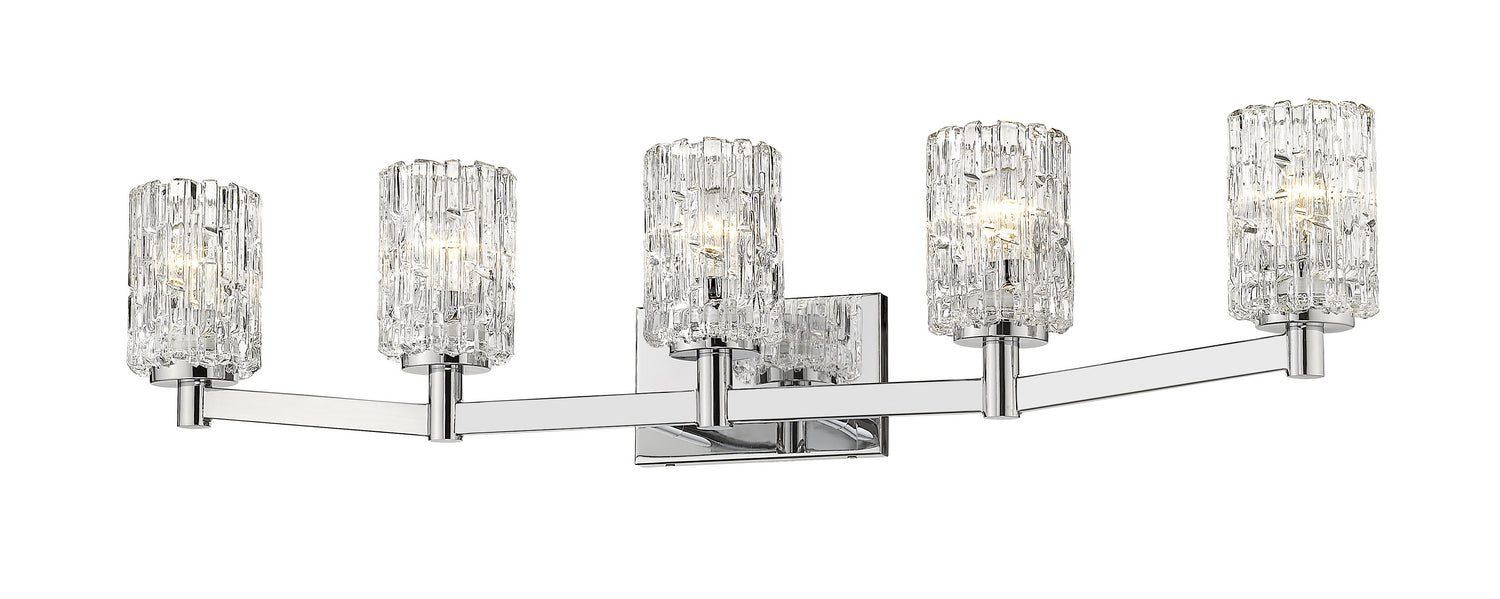 Z-Lite - 1931-5V-CH - Five Light Vanity - Aubrey - Chrome