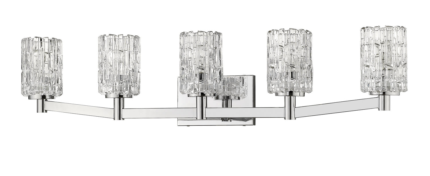 Z-Lite - 1931-5V-CH - Five Light Vanity - Aubrey - Chrome