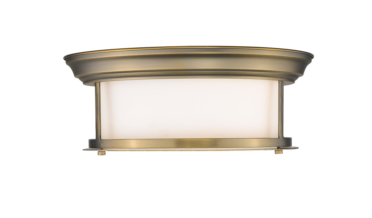 Z-Lite - 2011F13-HBR - Two Light Flush Mount - Sonna - Heritage Brass