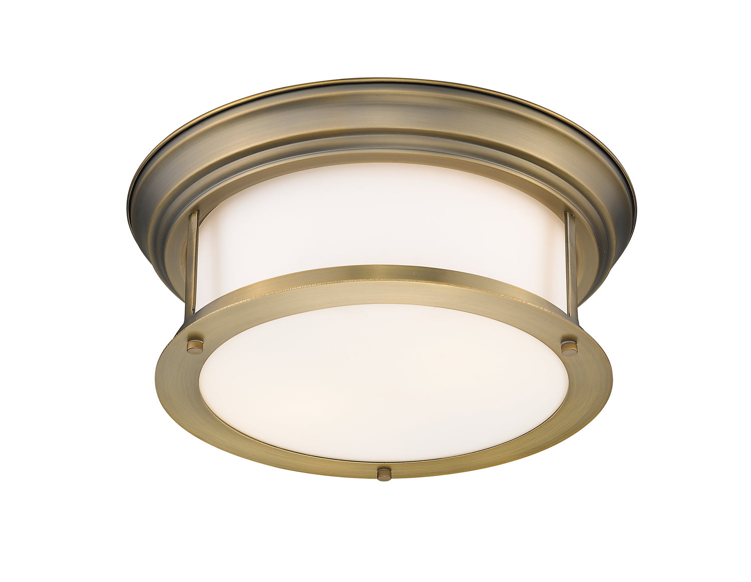 Z-Lite - 2011F13-HBR - Two Light Flush Mount - Sonna - Heritage Brass