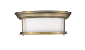 Z-Lite - 2011F13-HBR - Two Light Flush Mount - Sonna - Heritage Brass