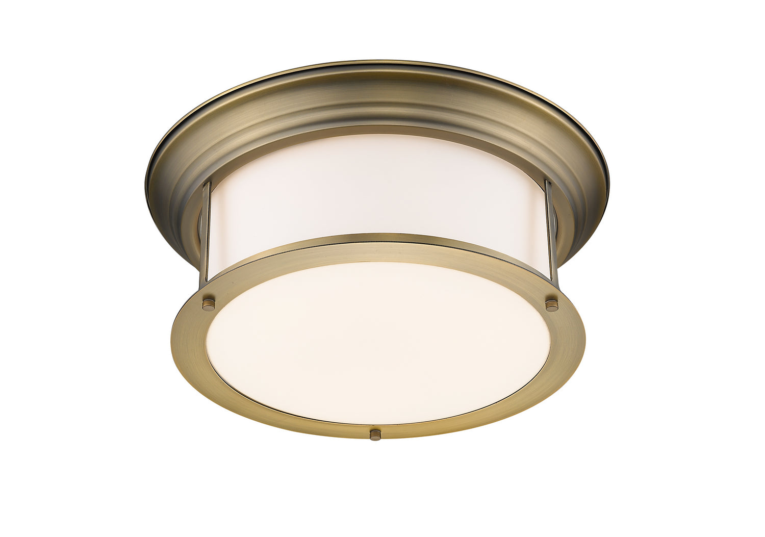 Z-Lite - 2011F16-HBR - Three Light Flush Mount - Sonna - Heritage Brass