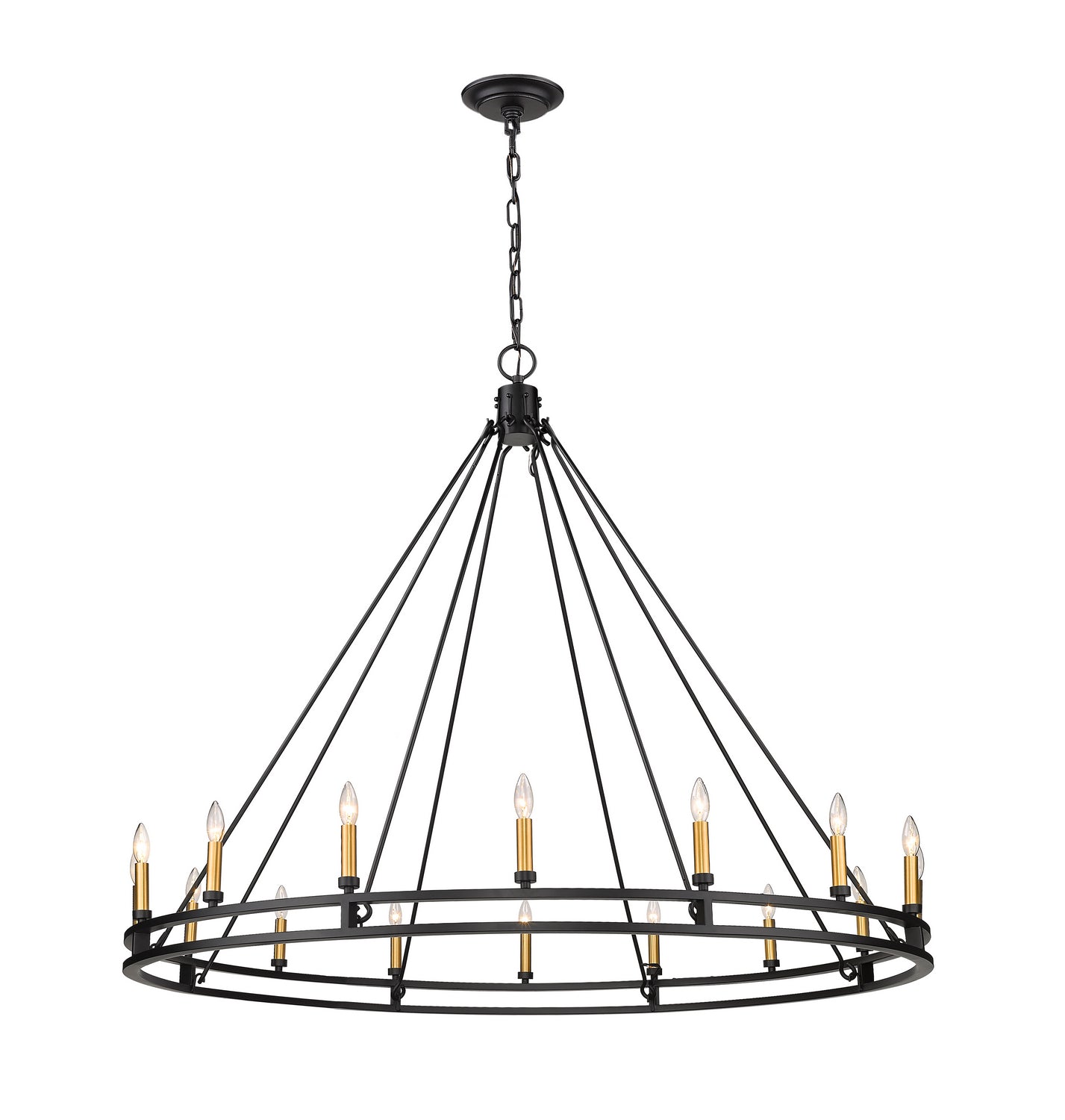 Z-Lite - 4005-16MB - 16 Light Chandelier - Dennison - Matte Black