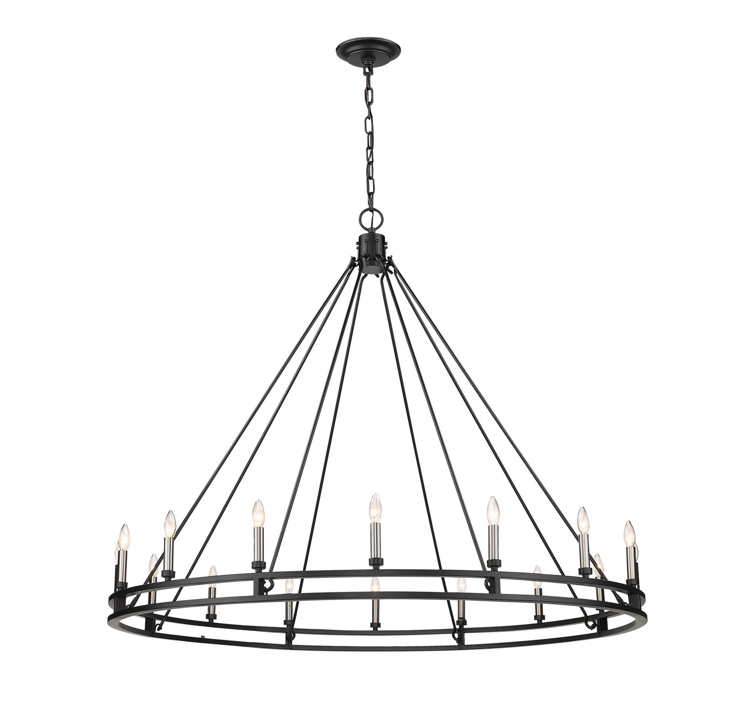 Z-Lite - 4005-16MB - 16 Light Chandelier - Dennison - Matte Black