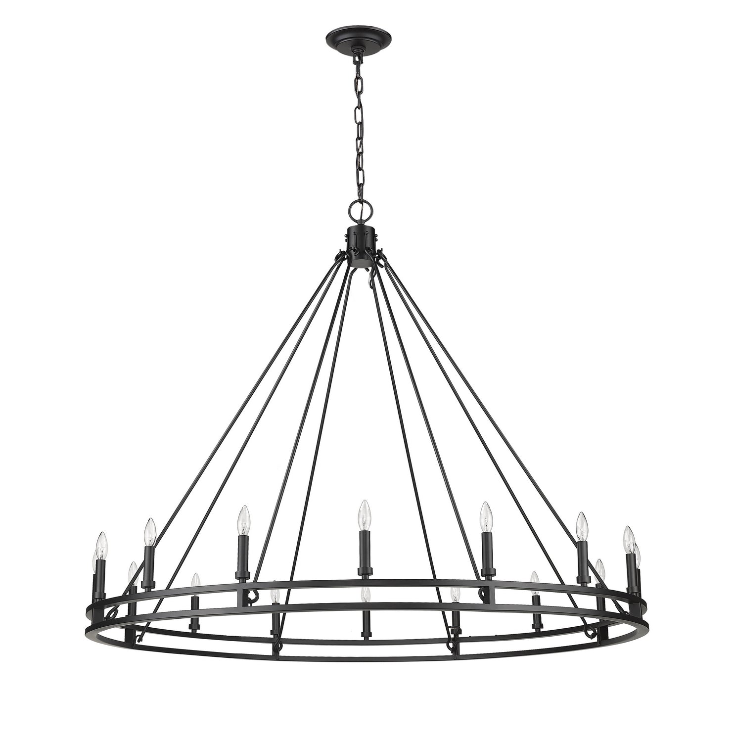 Z-Lite - 4005-16MB - 16 Light Chandelier - Dennison - Matte Black