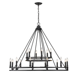 Z-Lite - 4005-18MB - 18 Light Chandelier - Dennison - Matte Black