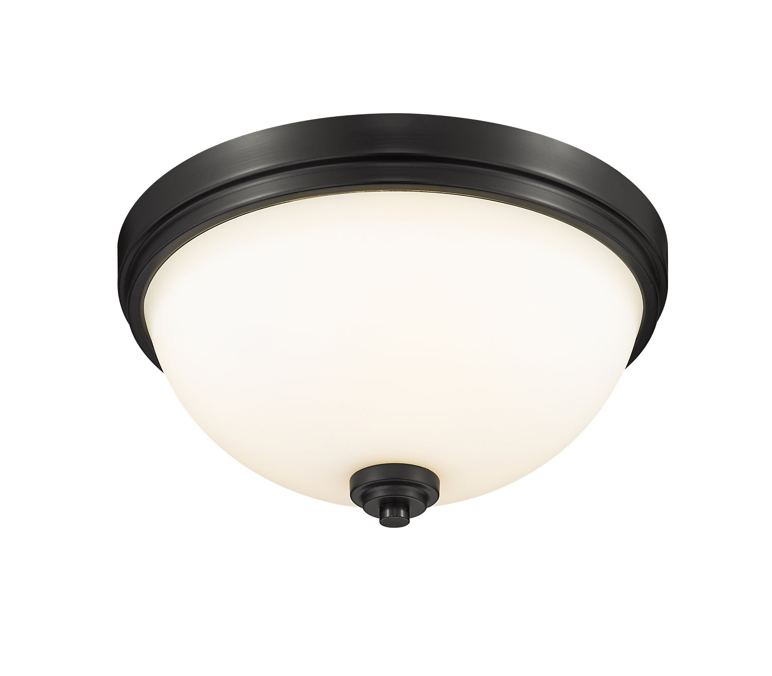 Z-Lite - 443F2-MB - Two Light Flush Mount - Ashton - Matte Black