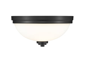 Z-Lite - 443F3-MB - Three Light Flush Mount - Ashton - Matte Black