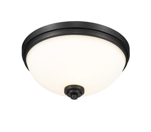 Z-Lite - 443F3-MB - Three Light Flush Mount - Ashton - Matte Black