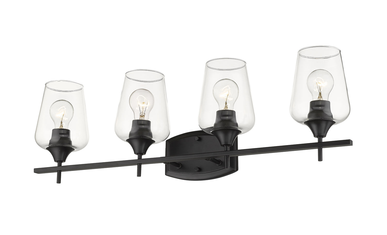 Z-Lite - 473-4V-MB - Four Light Vanity - Joliet - Matte Black